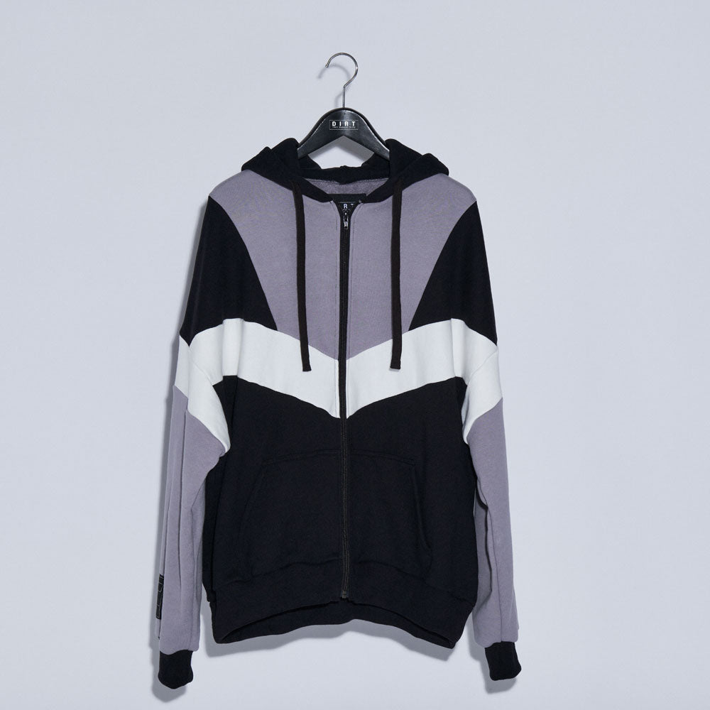 2022AW collection Switch Zip Hoodie BLACK GALAXY BROAD SHOP