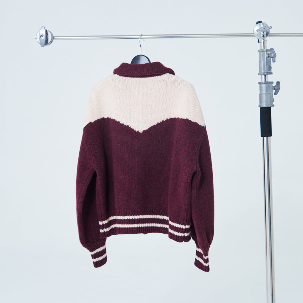 2024AW collection Bulky Knit Jumper WINE