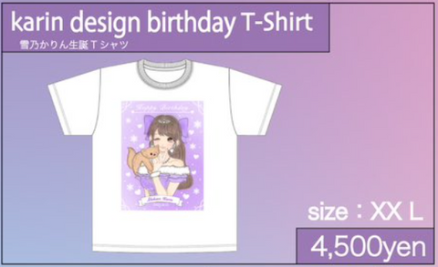 RiNCENT♯ 雪乃かりん 生誕Tシャツ2023